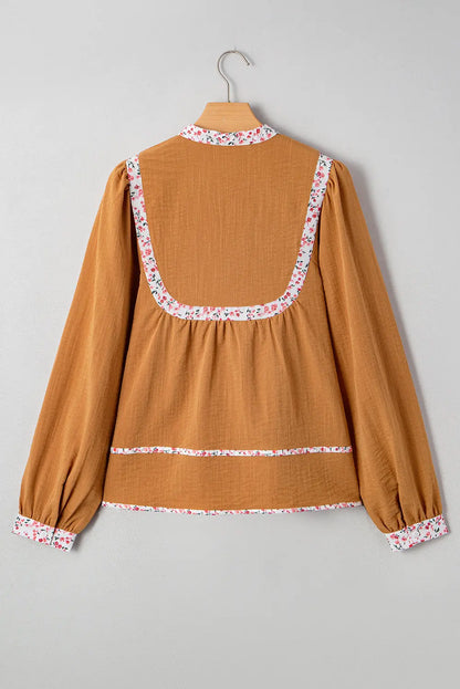 Iridora Long Puff Sleeve Blouse