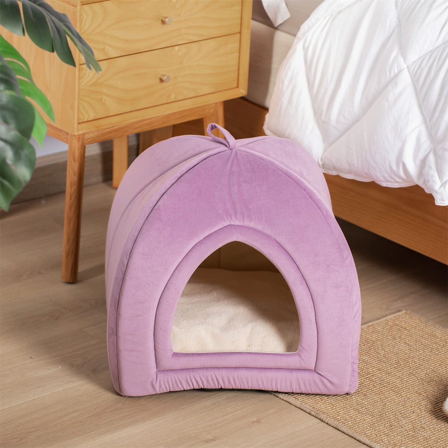 Kasentex Cat Bed, Lovely Tent with Removable Washable Pillow Cushion Kasentex