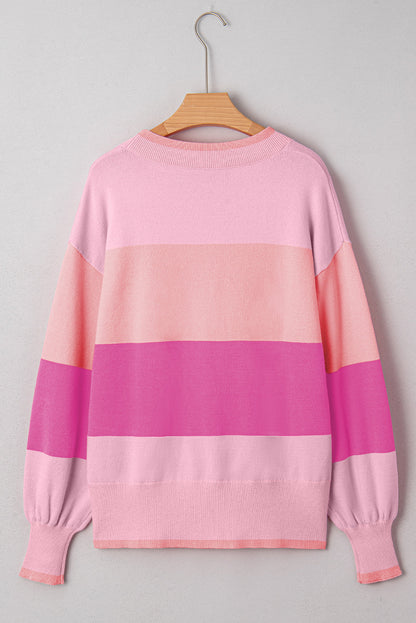Elizabeth Jolly Color Block Sweater