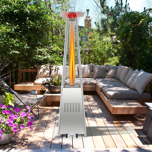 42000 BTU Pyramid Patio Heater with Wheels ShipItFurniture