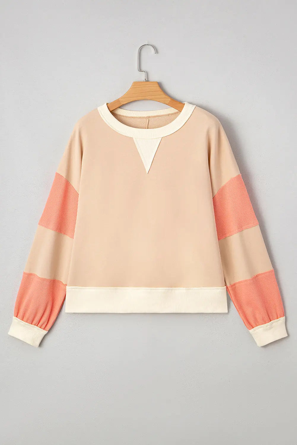 Jolene Block Textured Patchwork Pullover