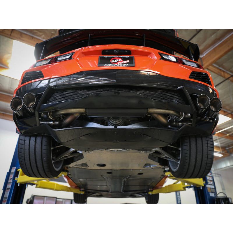 aFe MACH Force-Xp 3in to 2-1/2in 304SS Cat-Back 2020 Chevy Corvette (C8) 6.2L - Black Tip NP Motorsports