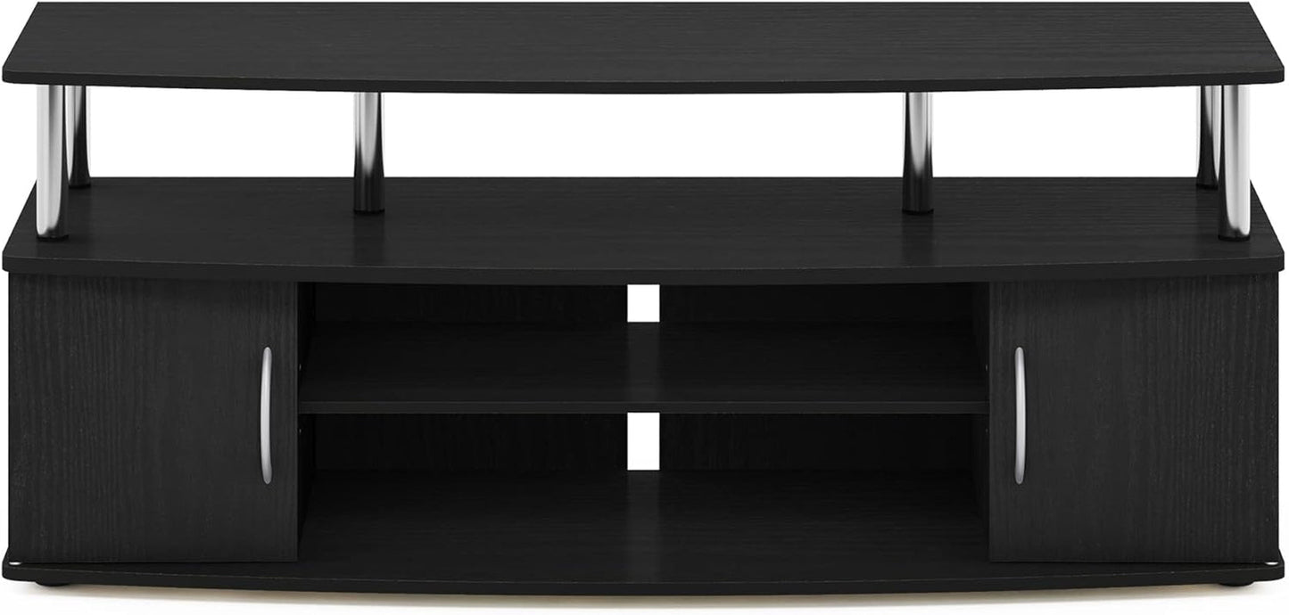 JAYA Entertainment Stand For 55 Inch TV Americano Chrome