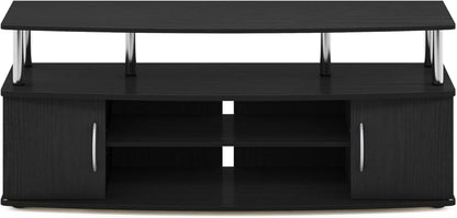 JAYA Entertainment Stand For 55 Inch TV Americano Chrome