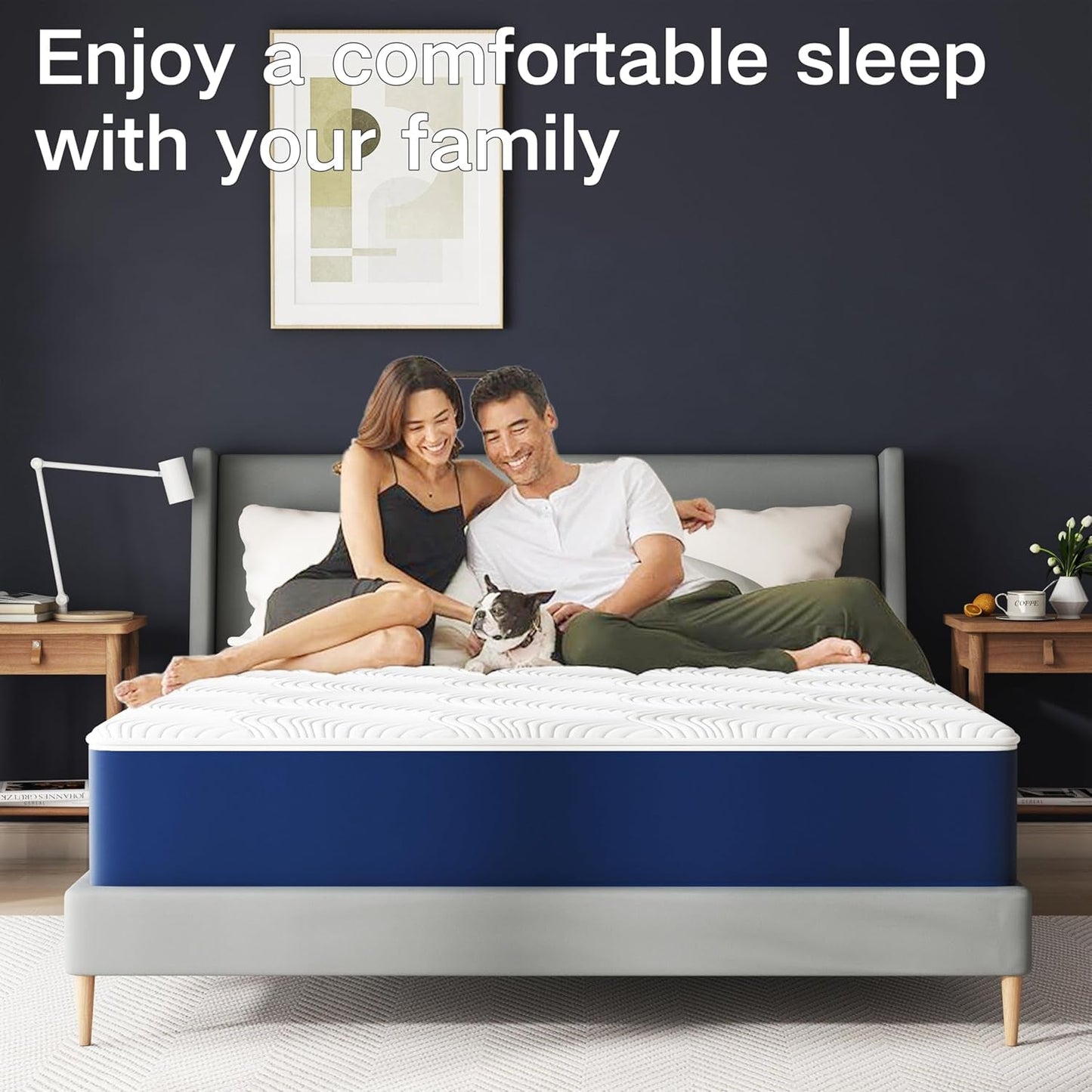 Cooling Memory Foam Full Mattress With Washable Cover