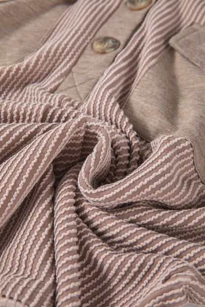 Olivia Patchwork Corded Drawstring Hoodie