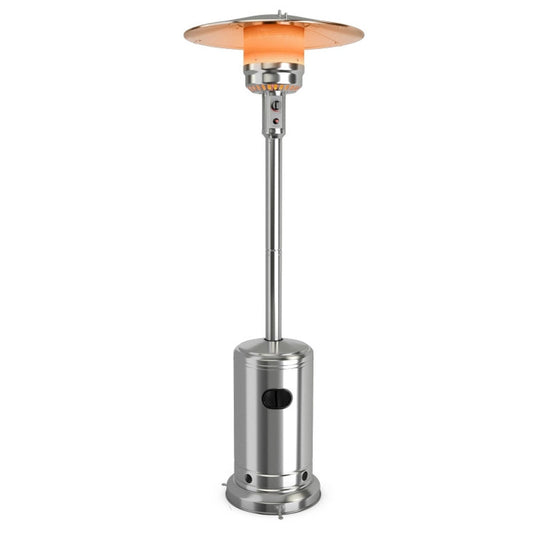 50000 BTU Stainless Steel Propane Patio Heater with Trip over Protection ShipItFurniture
