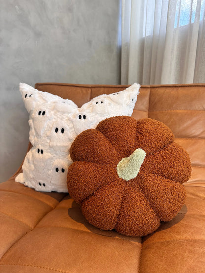 Jumbo Sherpa Orange Pumpkin Pillow Busa Designs