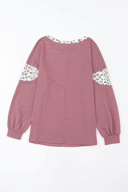 Leopard Animal Print Patchwork PLUS Top