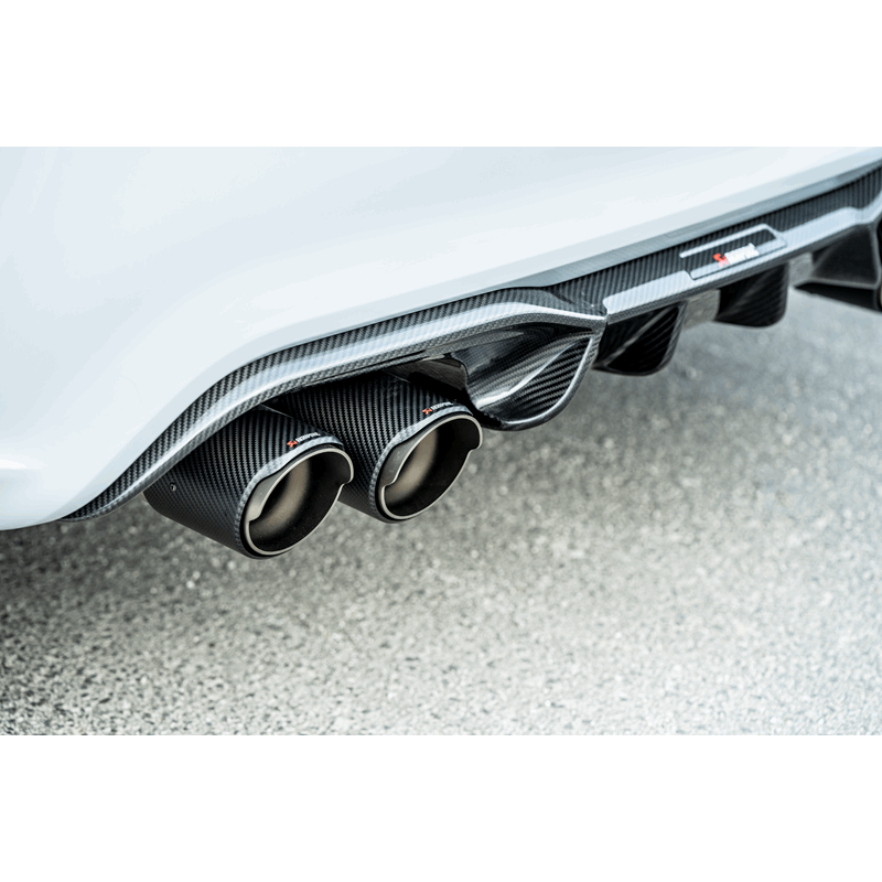 Akrapovic 2018+ BMW M2 Competition/M2 CS (F87N) Slip-On Line (Titanium) w/Carbon Fiber Tips - Get it from Bo