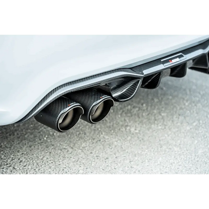 Akrapovic 2018+ BMW M2 Competition/M2 CS (F87N) Slip-On Line (Titanium) w/Carbon Fiber Tips - Get it from Bo
