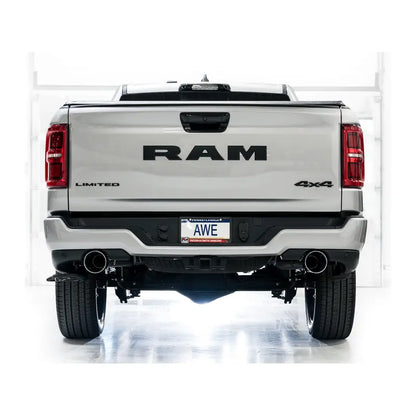 AWE 25+ RAM 1500 3.0TT 0FG Catback Touring Exhaust - Chrome Silver Tips NP Motorsports