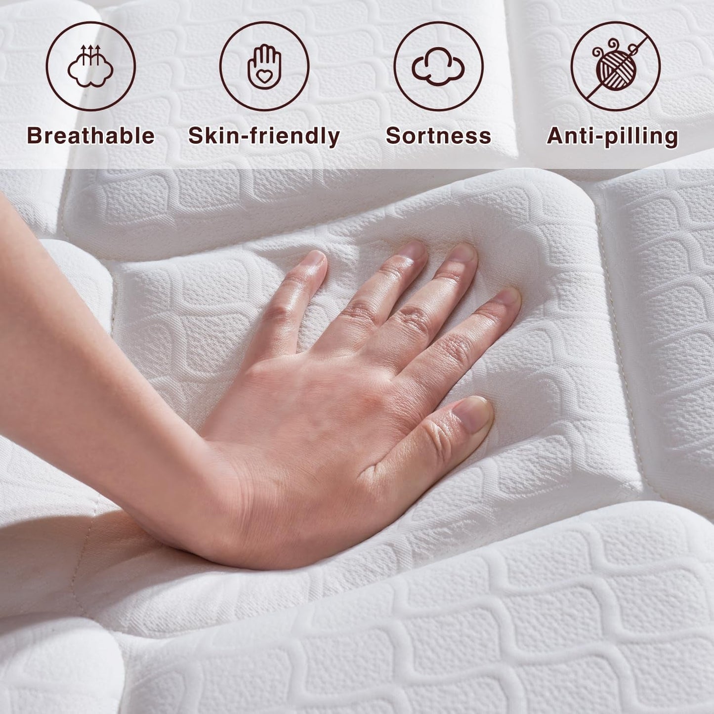 Memory Foam Hybrid Queen Mattress With Pocket Springs