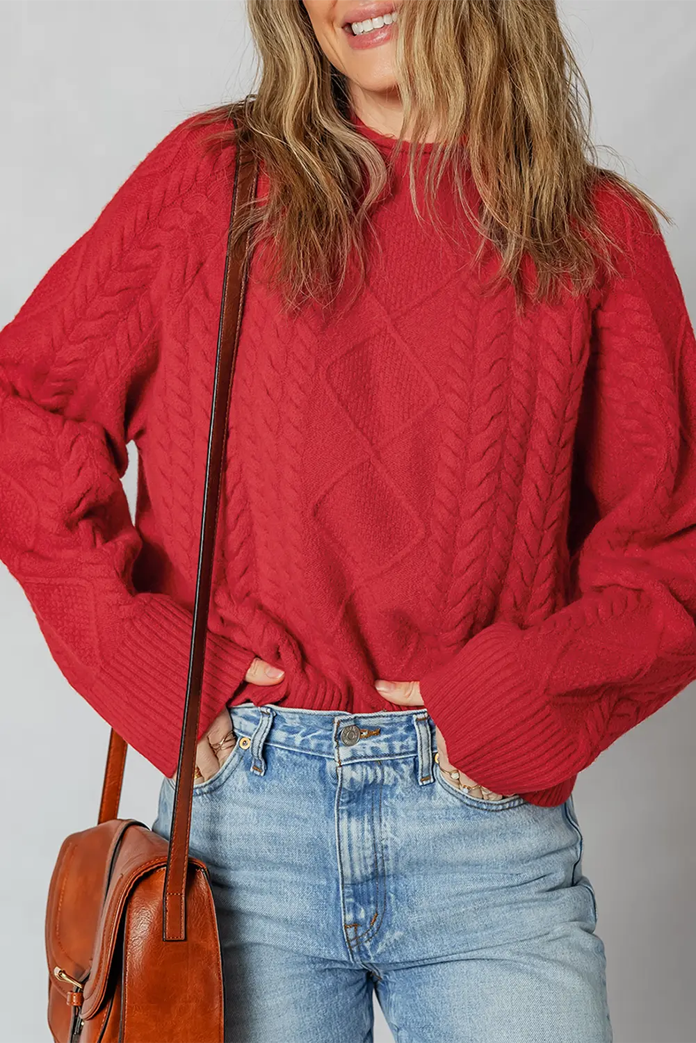 Joanna Cable Knit Baggy Sweater