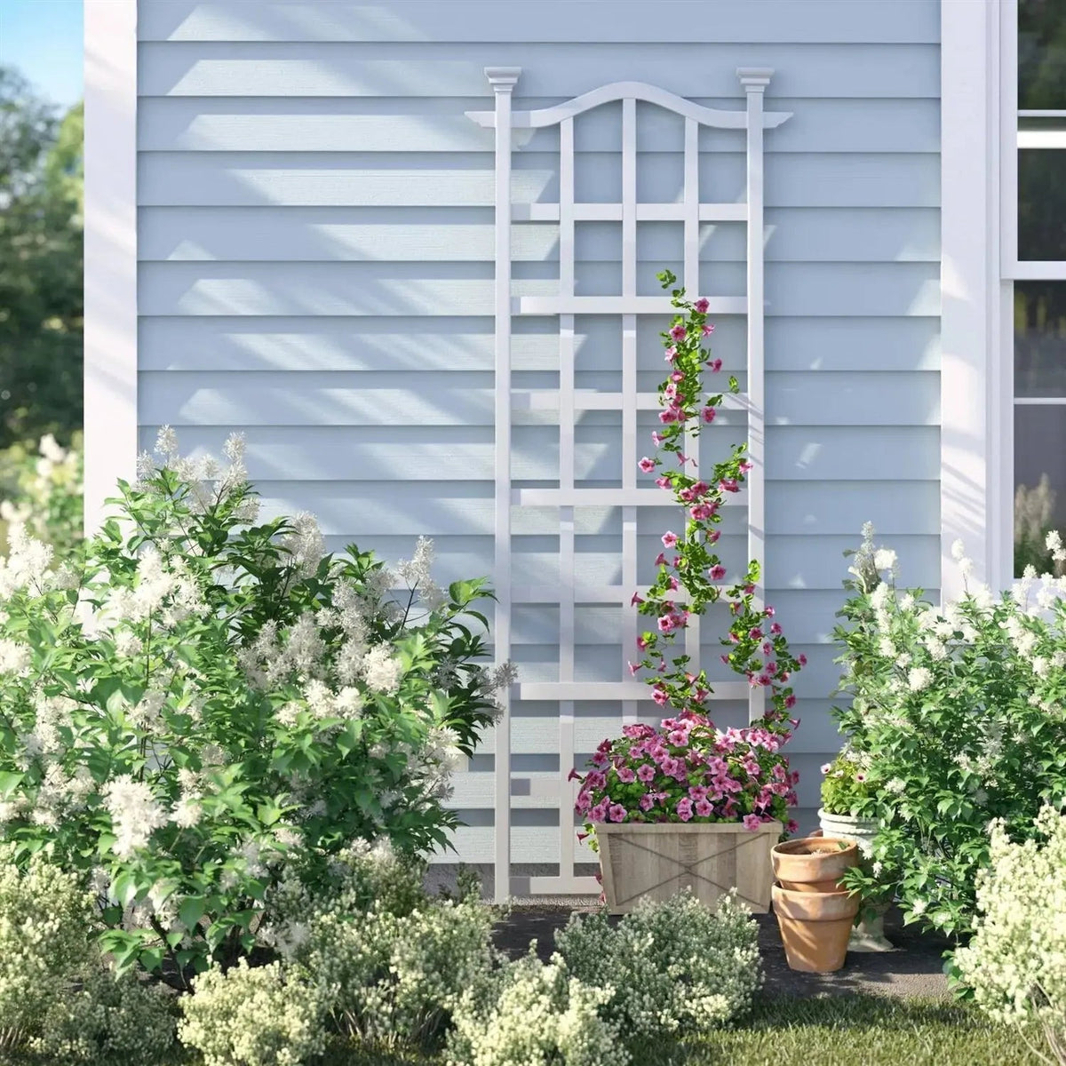 79-inch Outdoor Lattice Panel Garden Plant Trellis - Get it from Bo