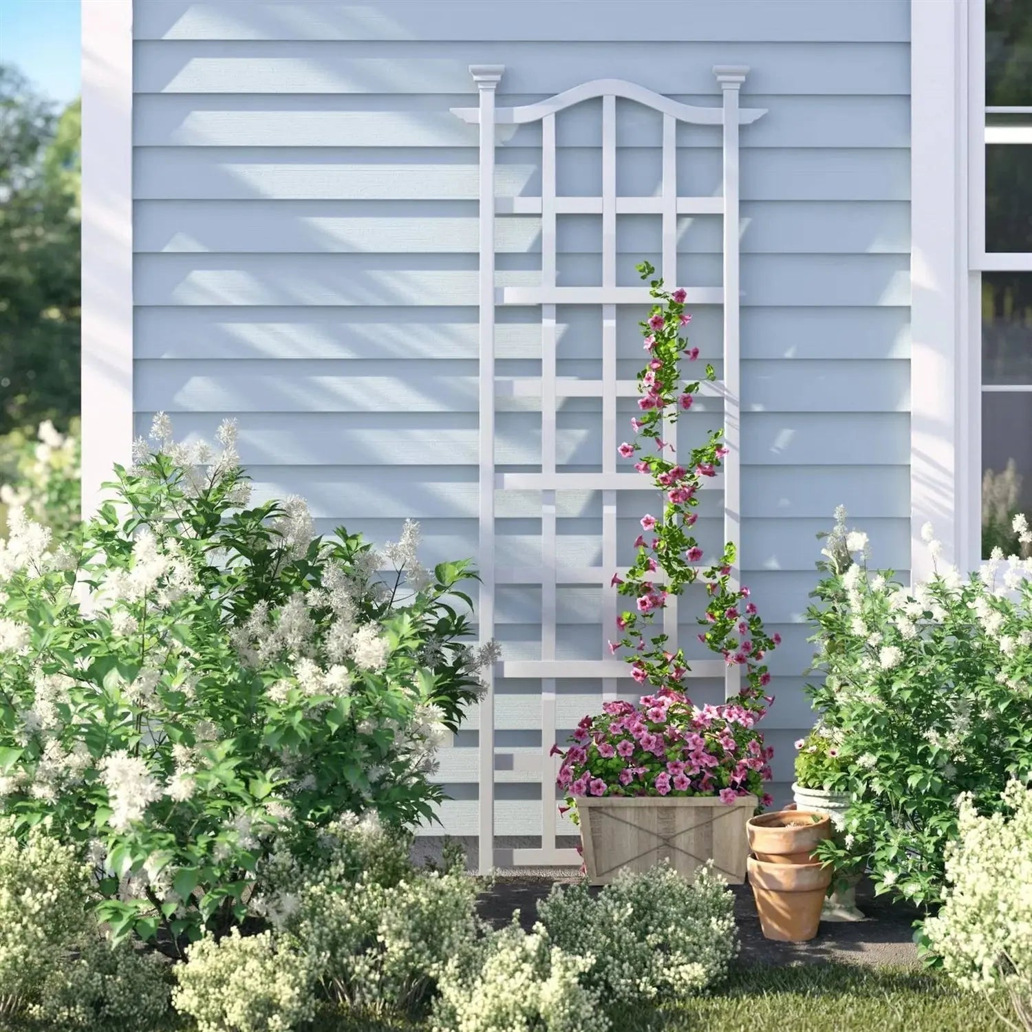 79-inch Outdoor Lattice Panel Garden Plant Trellis - Get it from Bo