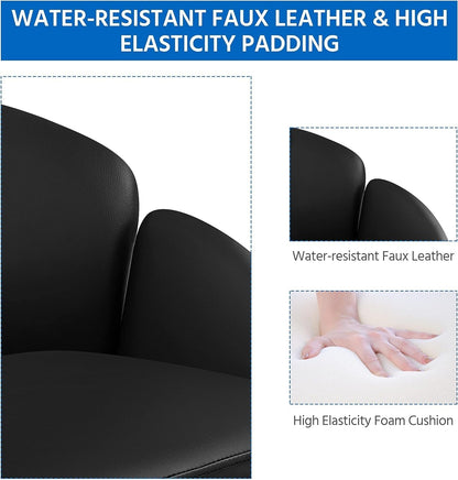 Black Velvet Upholstered Swivel Desk Chair For Office ShipItFurniture