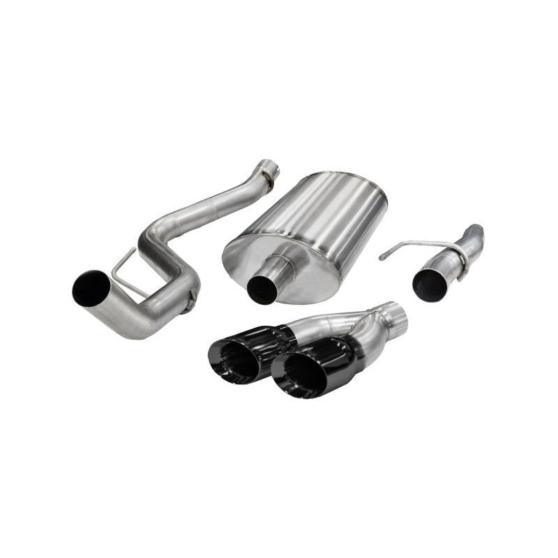 Corsa 11-13 Ford F-150 5.0L V8 Black Sport Cat-Back Exhaust NP Motorsports