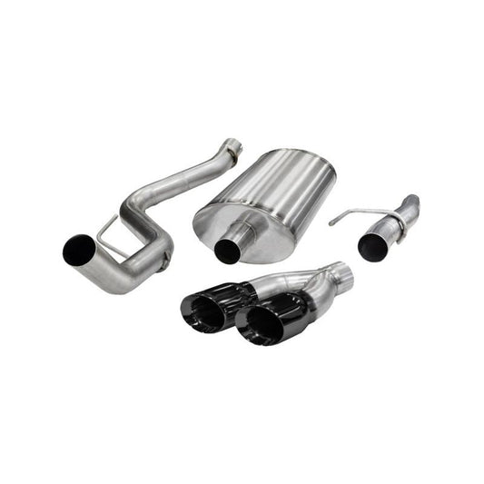 Corsa 11-13 Ford F-150 5.0L V8 Black Sport Cat-Back Exhaust NP Motorsports