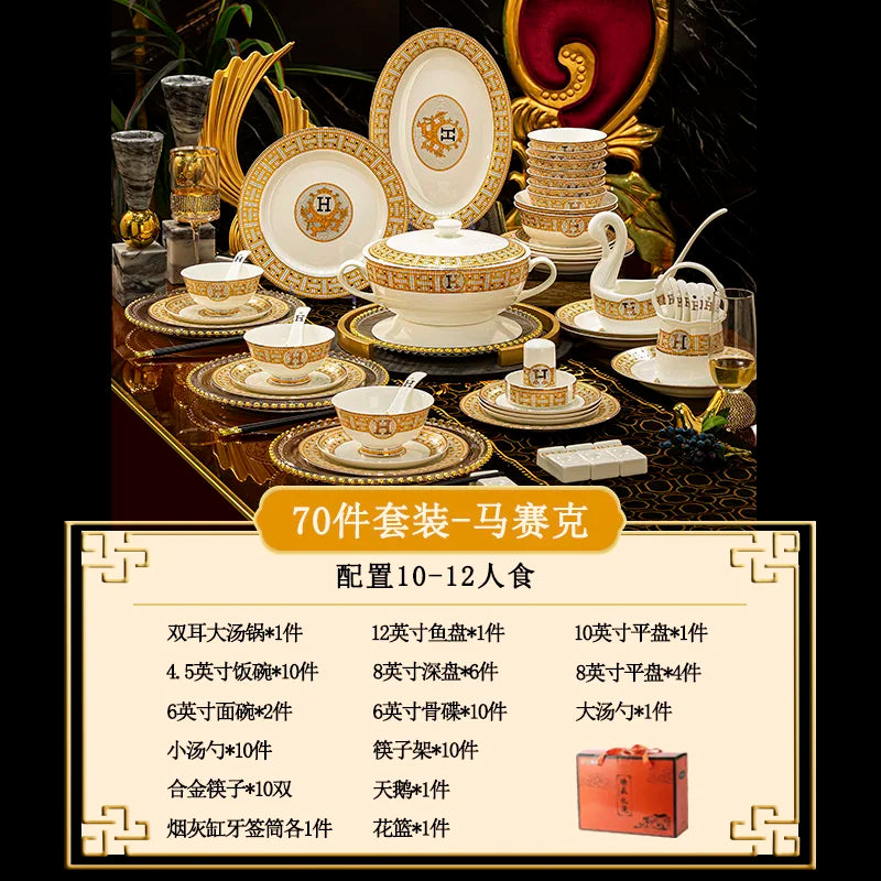 Luxury China Dinnerware Sets Fine Dining 36-70pc Get it from Bo