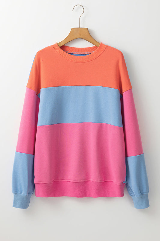 Isabella Patchwork Drop Shoulder Sweatshirt