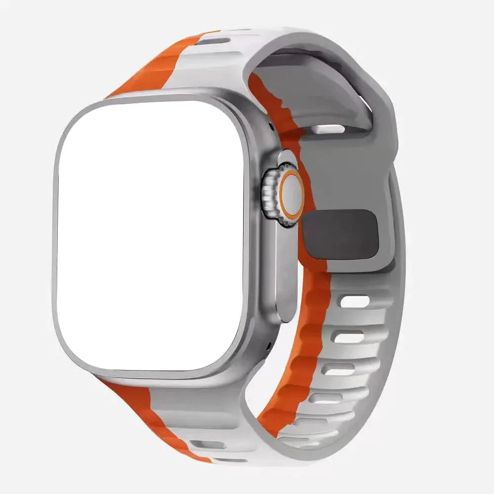 Sport Band Compatible with Apple Watch Bands 49/45/44/42/41/40 /38 Men Women Soft Silicone Band Get it from Bo