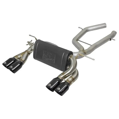 aFe MACH Force-Xp 2-1/2in SS Axle Back Exhaust w/Black Tips 15+ BMW M3/M4 (F80/F82) L6 3.0L (tt) S55 NP Motorsports