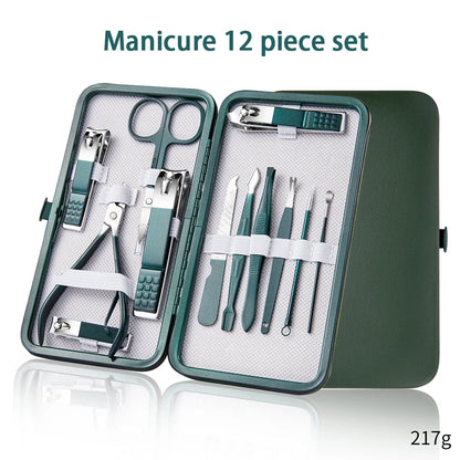 6-9 Pcs Manicure Set with Leather Case Professional