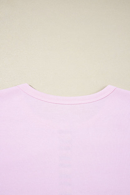 Khloe Patchwork Loose Henley Sweatshirt