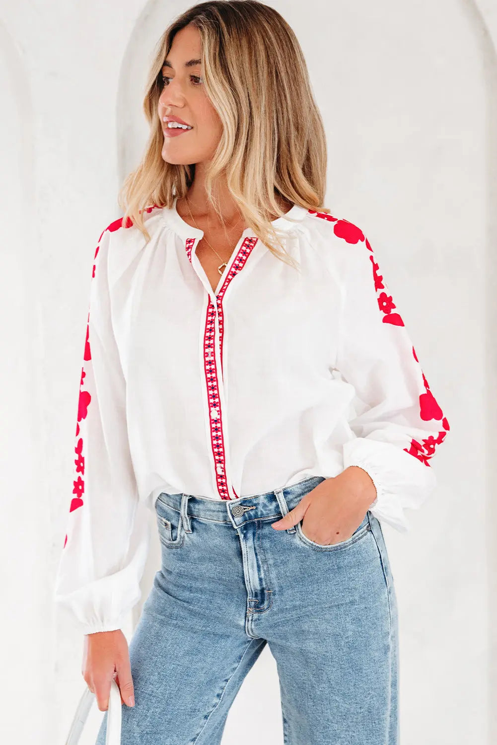 Karibella Sleeve Casual Shirt Long Sleeve Top