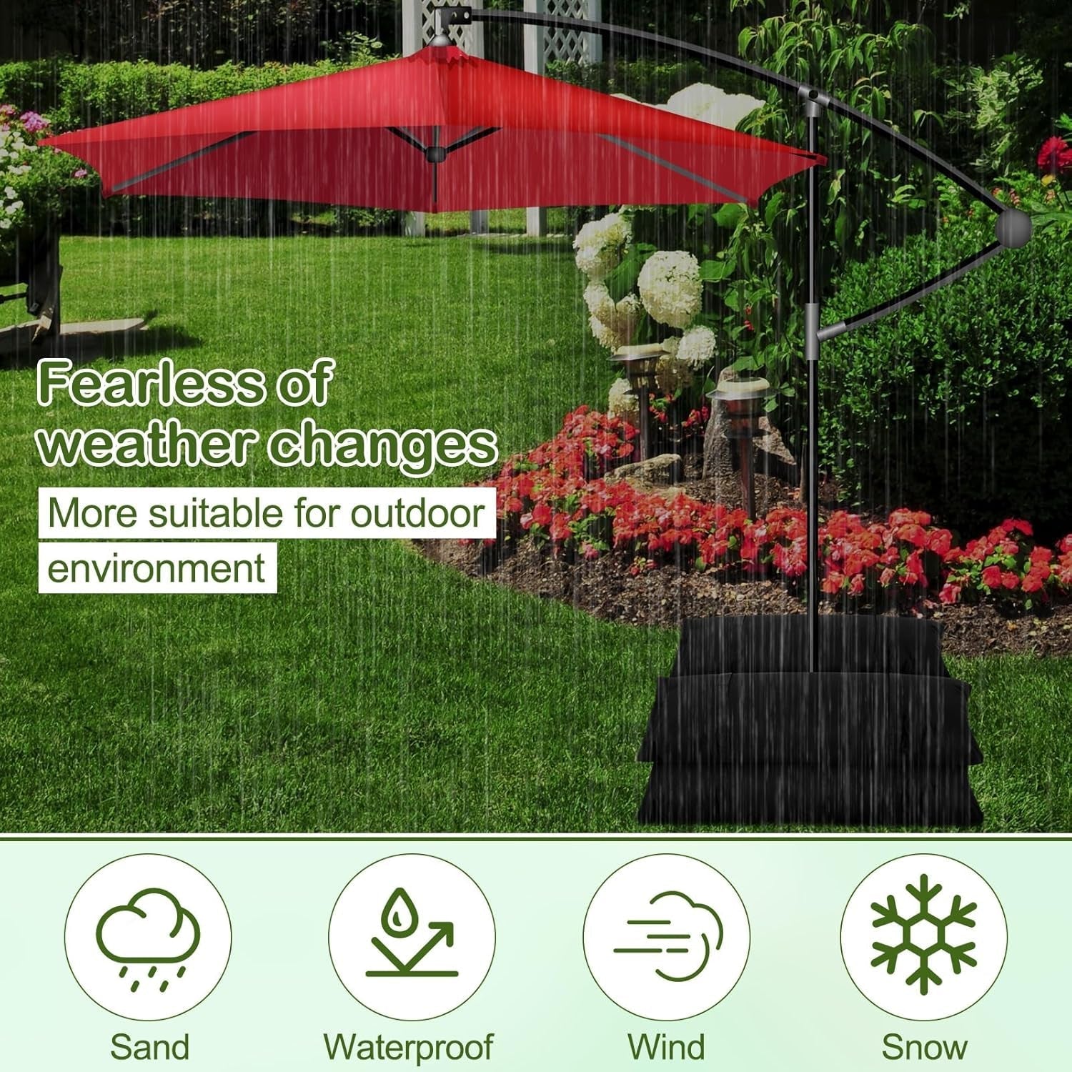 5pcs 55lb Umbrella Base Weights Sandbags Outdoor ShipItFurniture