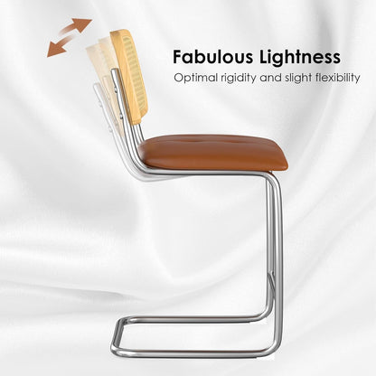 Upholstered PU Leather Bar Stools Set of Two ShipItFurniture