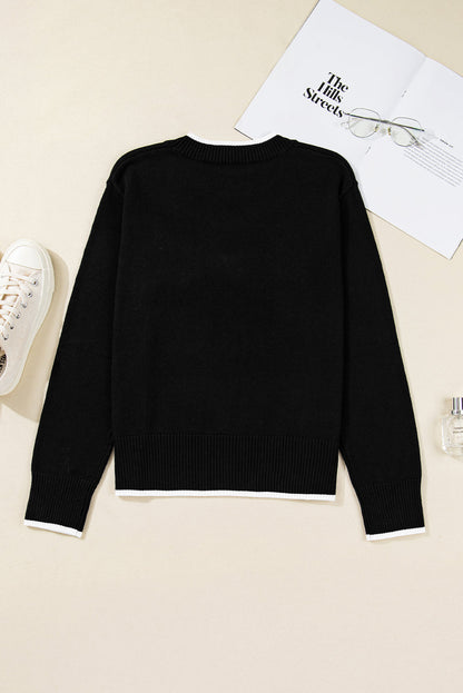 Malaysia accent Holiday Cropped Sweater