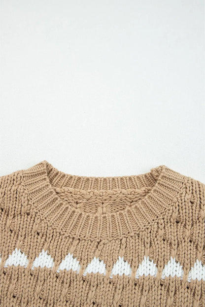 Avery Puff Sleeve Baggy Sweater