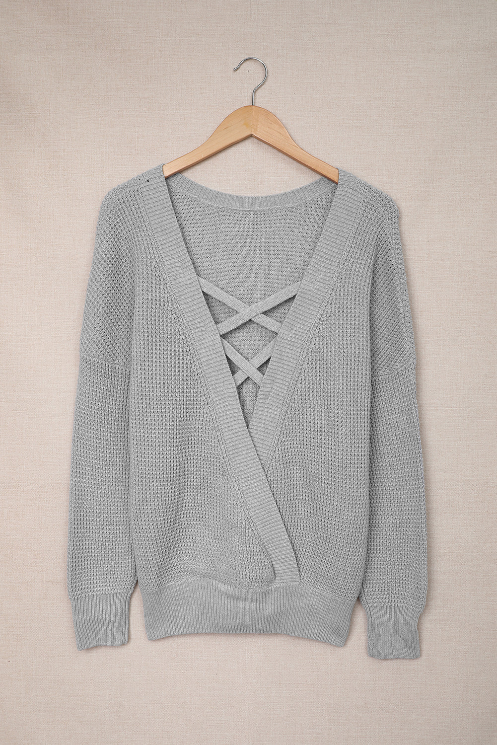 Amelia Back Hollow Out Sweater
