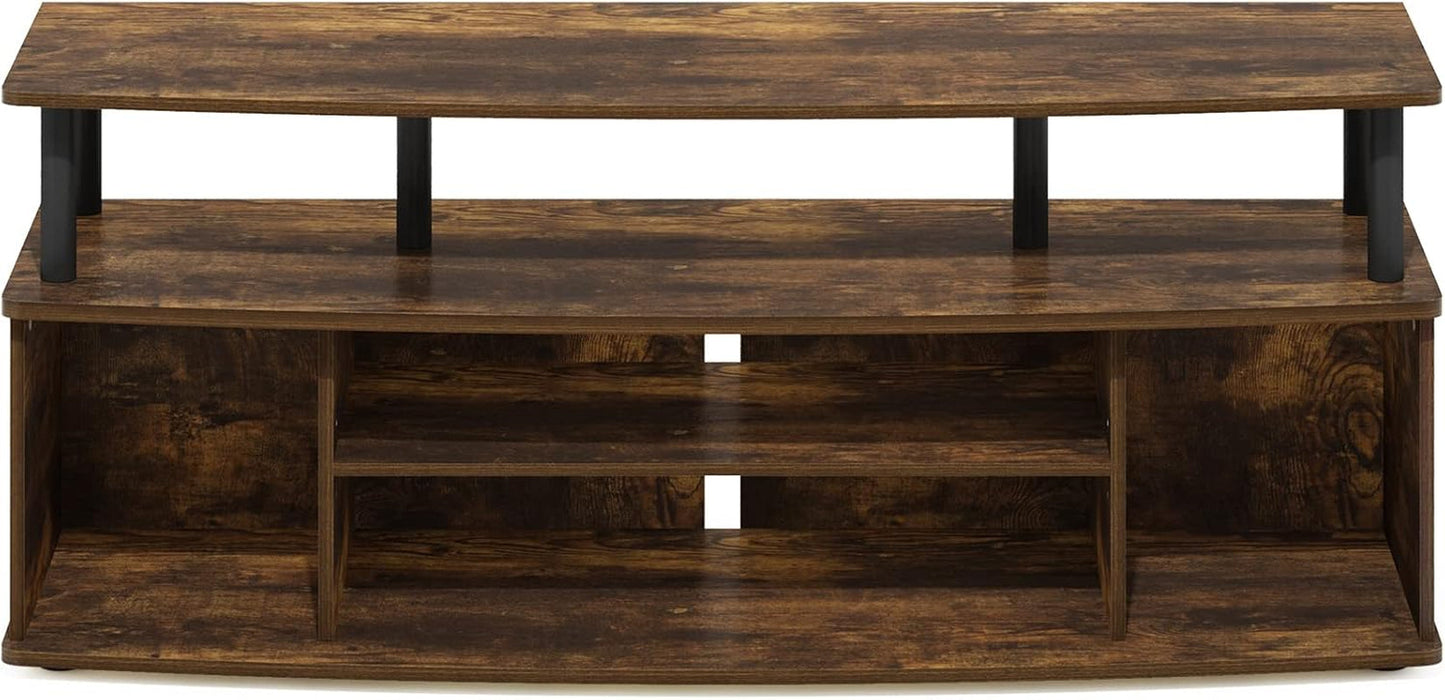 Jaya Amber Pine TV Stand for 55 Inch TV with Storage