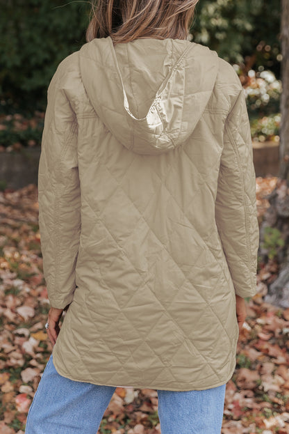 Amelia Snap Hooded Puffer Coat