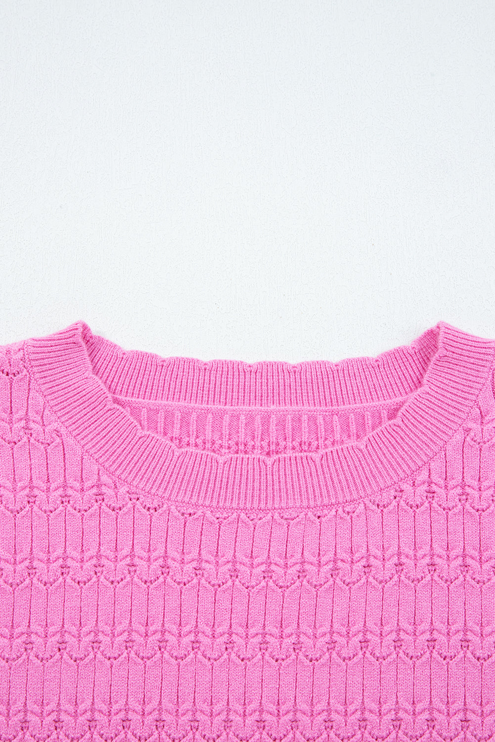 Kay Knit Ribbed Cuffs Crew Neck Sweater