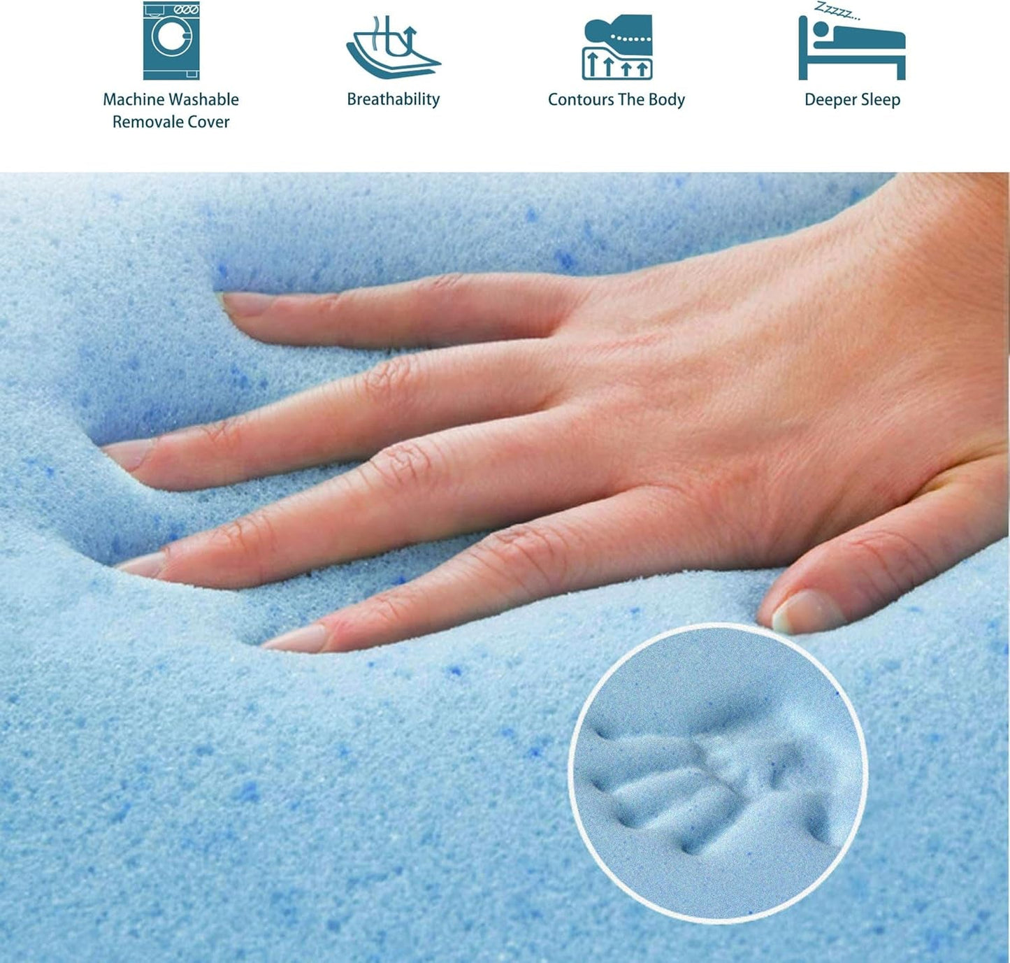 4.7 Inch Memory Foam Sofa Mattress CertipurCertified