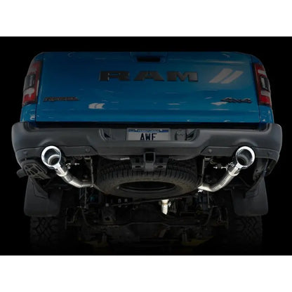 AWE Tuning 19-21 RAM 1500 5.7L (w/Cutouts) 0FG Dual Rear Exit Cat-Back Exhaust - Chrome Silver Tips NP Motorsports