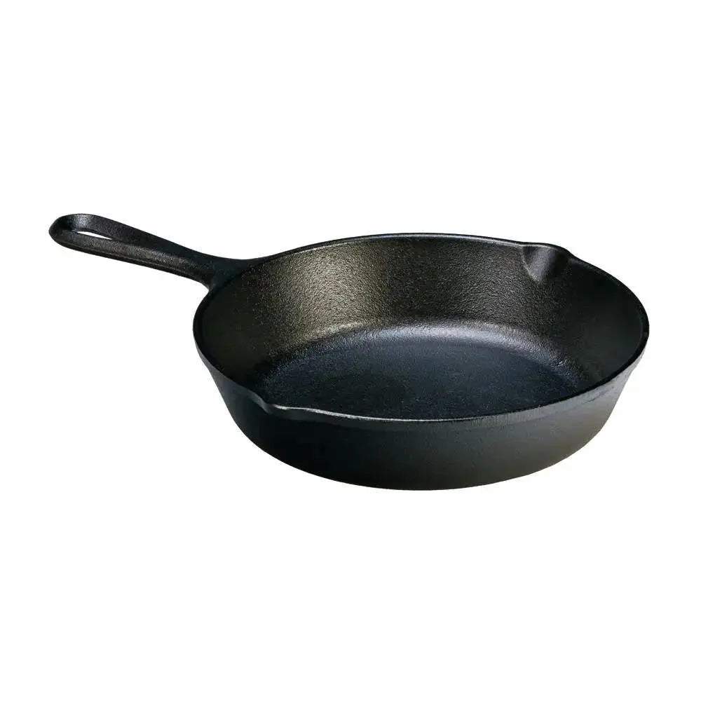 8-inch Pre-Seasoned Cast Iron Skillet Frying Pan with Pour Spouts Made in USA - Get it from Bo