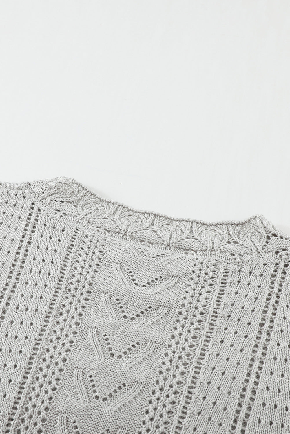 Scarlett Lace Pointelle Knit Sweater