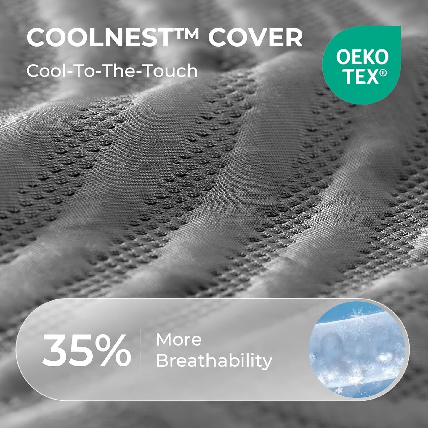 Cooling Gel Memory Foam Queen Mattress for Comfort