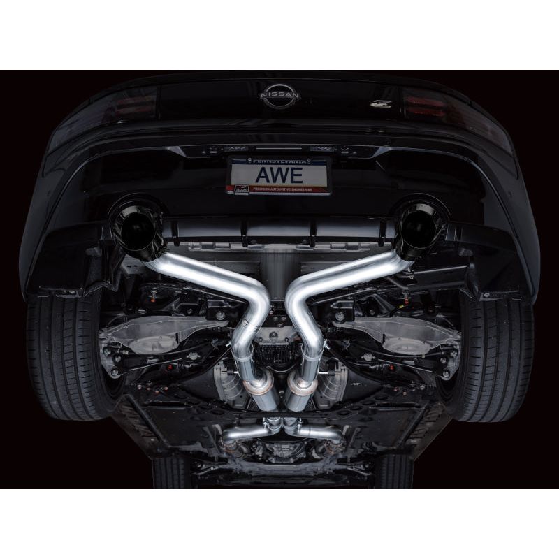 AWE 2023 Nissan Z RZ34 RWD Track Edition Catback Exhaust System w/ Diamond Black Tips NP Motorsports