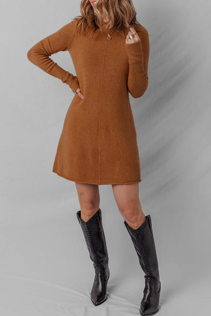 Madeline Ribbed Mini Sweater Dress