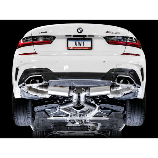 AWE Tuning 2019+ BMW M340i (G20) Resonated Touring Edition Exhaust (Use OE Tips) NP Motorsports