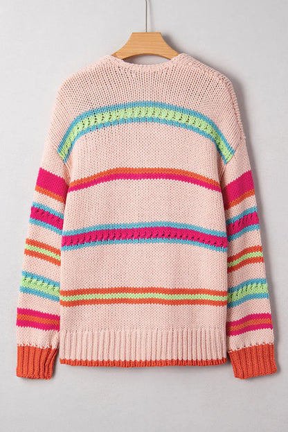 Chiola Pattern Knit Oversize Cardigan