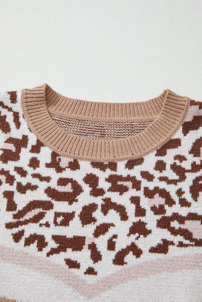 Eliana Block Knit Baggy Sweater
