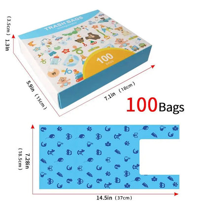 Dog Poop Bags, Heavy Duty, Leak Resistant, Disposables, Car Trash Bags, 100 Count Box Get it from Bo