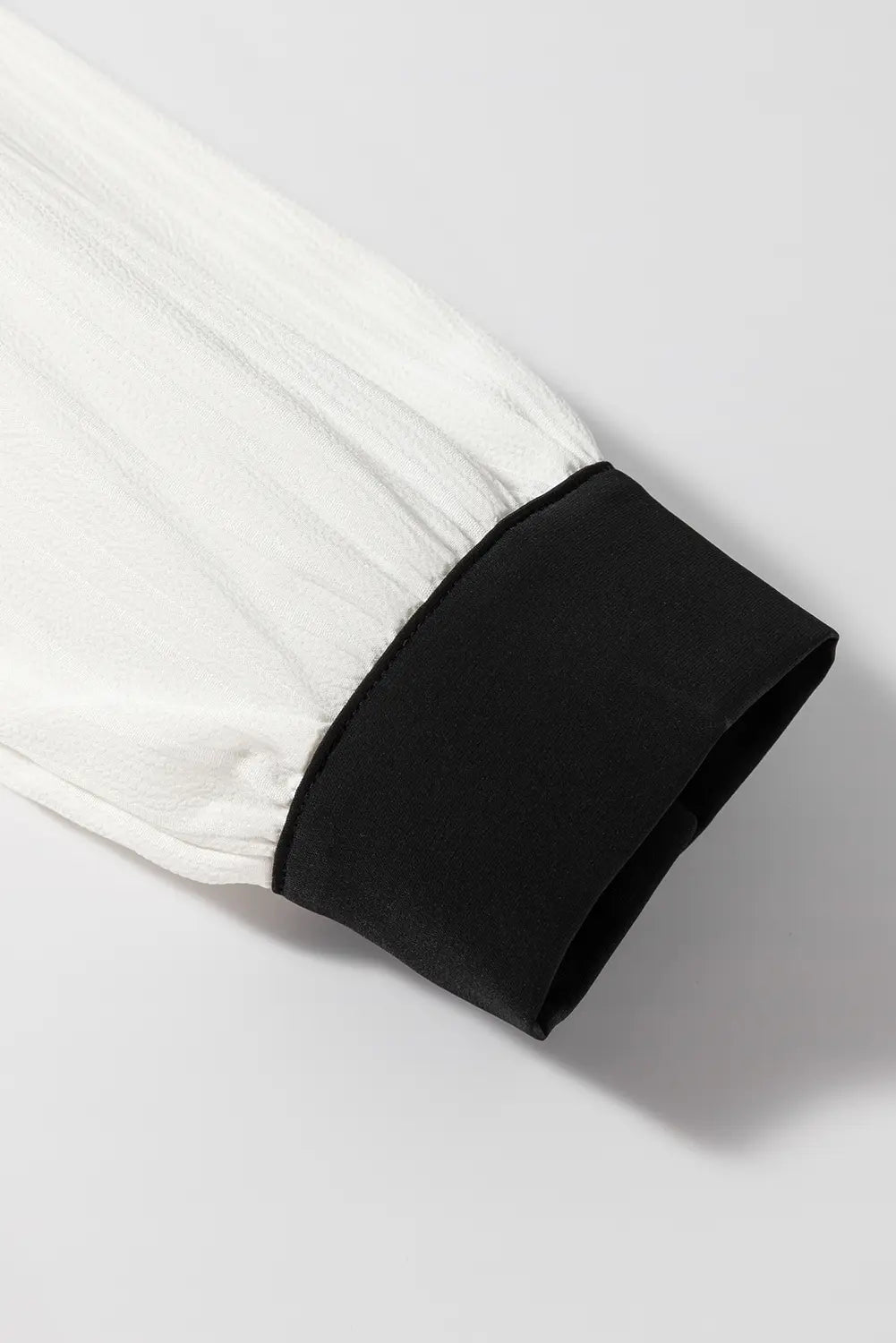 Ramila Textured Colorblock Elegant Blouse